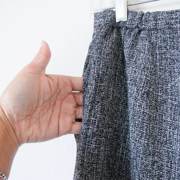 VICTOR COSTA Vintage Designer Essential High Waist Trousers in Heathered Gray-6 - Picture 7 of 10